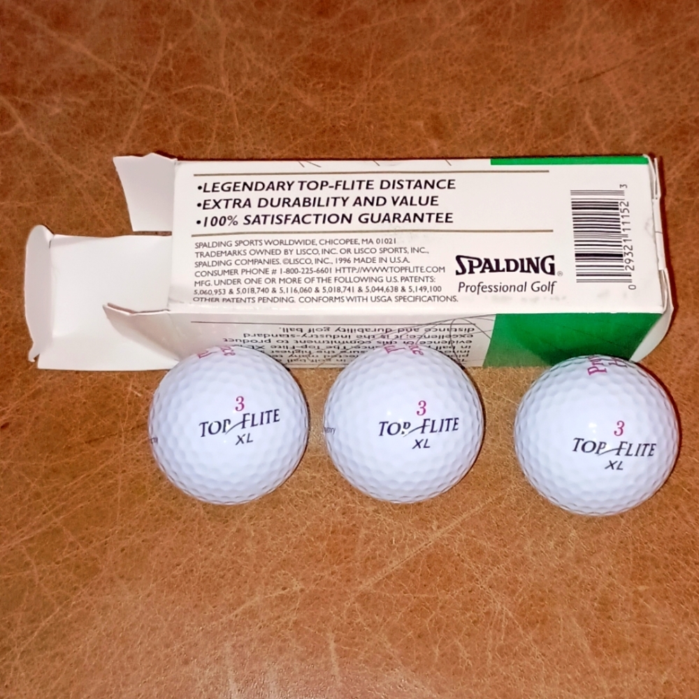 Spaulding Top Flight XL Vintage Golf Balls